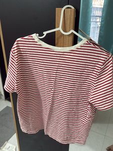 Red and White Striped T-Shirt