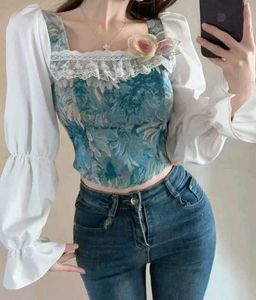 Chic Floral Puff Sleeve Top