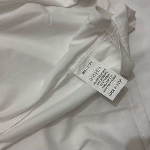 Unisex Classic White Crew Neck T-Shirt
