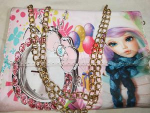 Cute Doll &amp; Clock Wallet