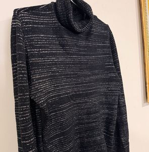 Sparkly Turtleneck winter Top