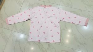 Savana Cute Peach Print Pajama Set