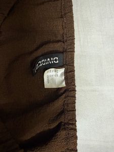 H&amp;M Brown Tie-Front Crop Top