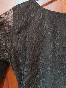 Elegant Black Lace Dress