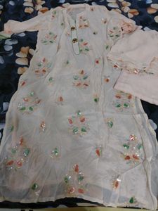 pakistani suit with sequence work