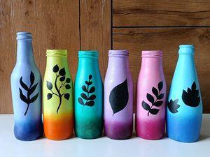 Hand-Painted Decorative Bottles Set😍