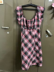 checked Mini dress