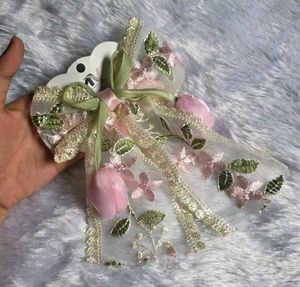 Cute Bow Hair Clips Set | Floral &amp; Maroon