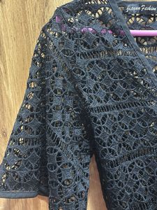 Elegant Black Lace Romper
