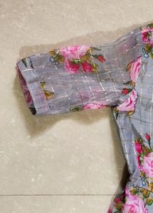 💝 GRAY COLOR LONG TOP💃
