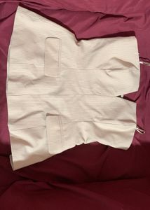 Strapless Peplum Top