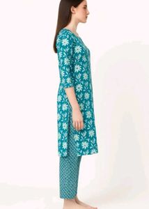 Floral Print Kurta Set
