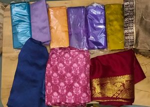 10 Blouse Piece Material  Combo
