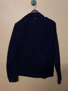 Stylish Blue Double-Breasted Jacket