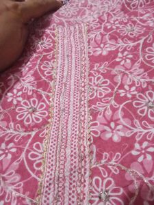 Pretty Pink Floral Print Kurta