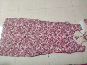 Pretty Pink Floral Kurta set