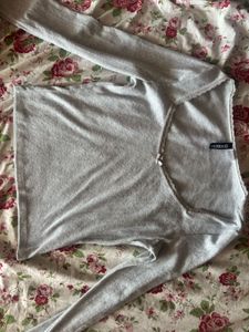 cute lace and bow detail hnm top
