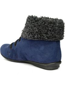 Bruno Mannetti Navy Blue Suede Boots