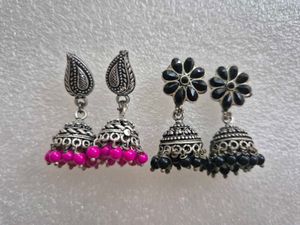 Elegant Jhumka Earrings Set - Unused