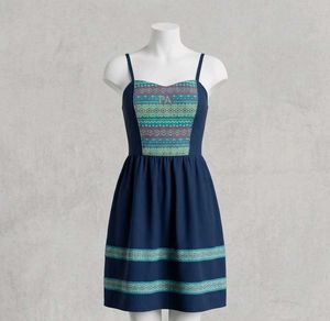 Boho Print Mini Dress