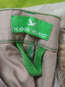 Men's Casual Beige Trousers