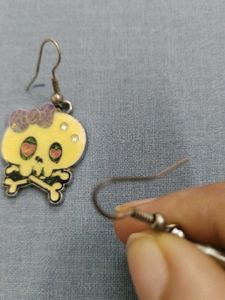 Cute Angrybird &amp; Skull Earrings#Halloween