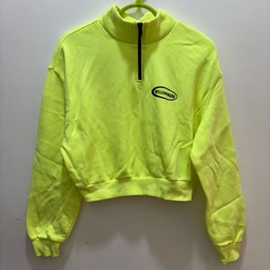 H&M Zip Up Cropped Sweatshirt