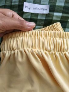 Light /butter Yellow casual pants / trousers