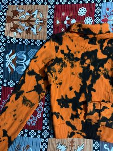 BurgerBae Tie-dye Turtleneck Top