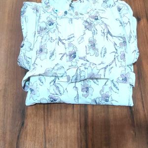 Pleated Floral Midi Dress