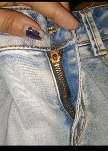 Light Wash Denim Shorts