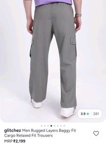 baggy grey cargo unisex ...