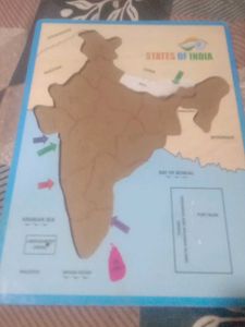 States of India Puzzle Board