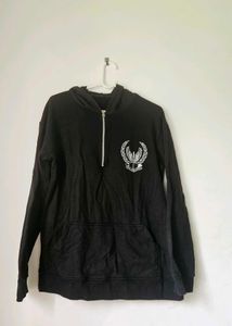 Black Zip-Up Hoodie