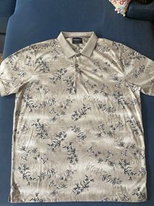Men's Floral Print Polo Shirt