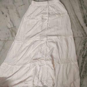 White Ethnic Skirt