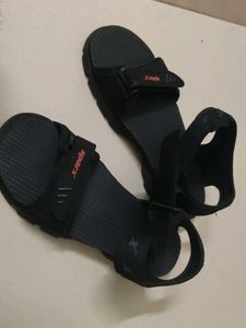 Sparx Black Sandals