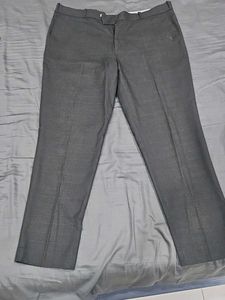 Classic Grey Textured Trousers
