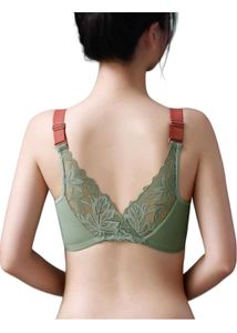 Green Lace Push Up Bra