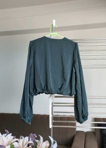 Teal Long Sleeve Blouse