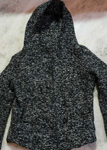 Cozy Hooded Knit Jacket