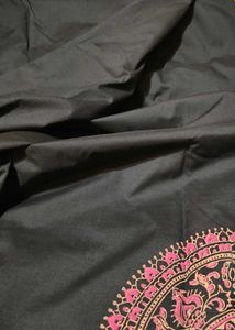 Black Southcottonmix block printed