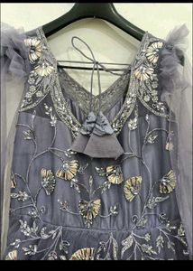 Elegant Lavender Embellished Gown