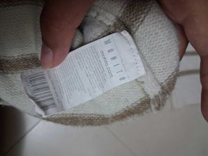Original MOHITO Cream Dropped Shoulder Sweater