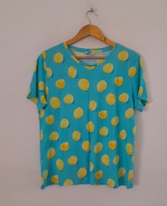 Blue Printed Top (Women's)