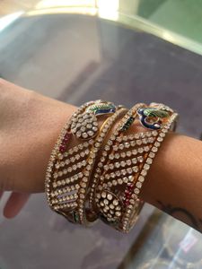 Stunning Peacock Design Bangles
