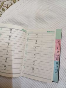 Vintage telephone diary