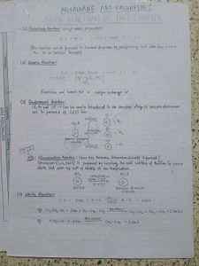 Organic Chemistry Short Notes - CBSE Class XII