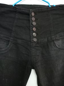 High Waisted Black Jeans