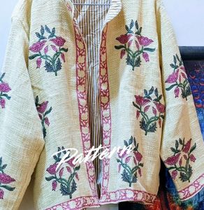 Embroidered jute Jacket